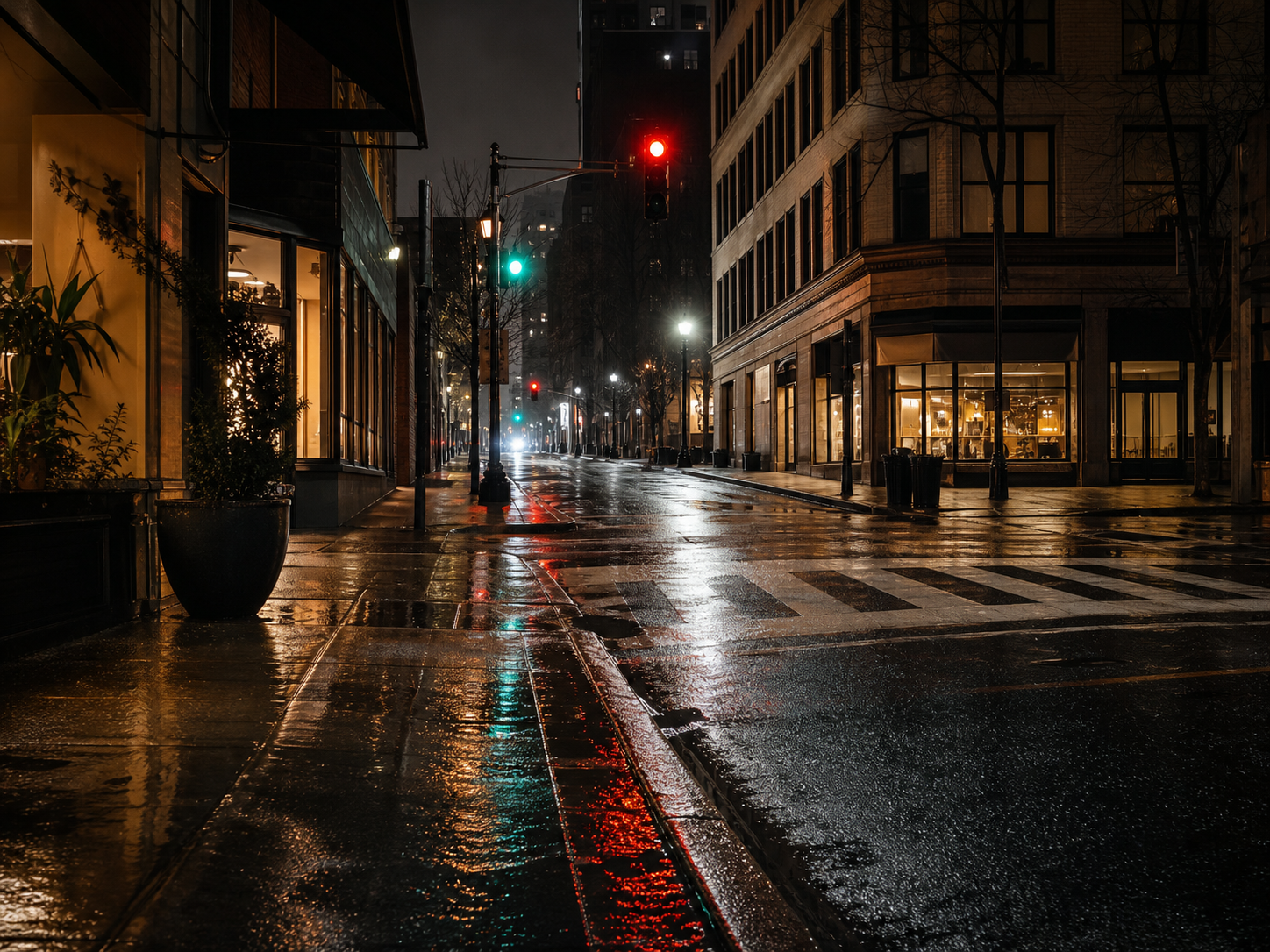 雨夜街角